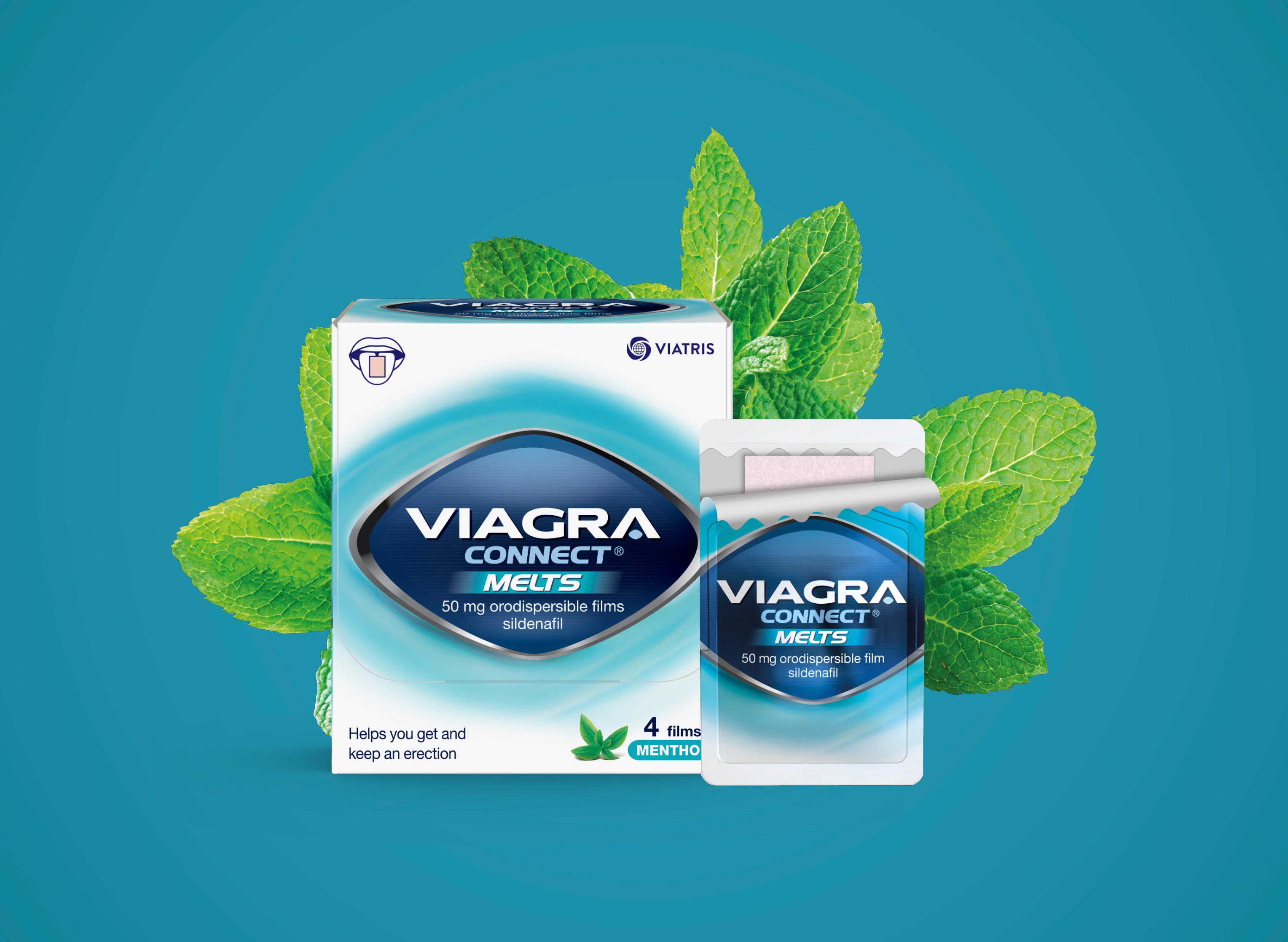Open Viagra Connect Melts pouch
